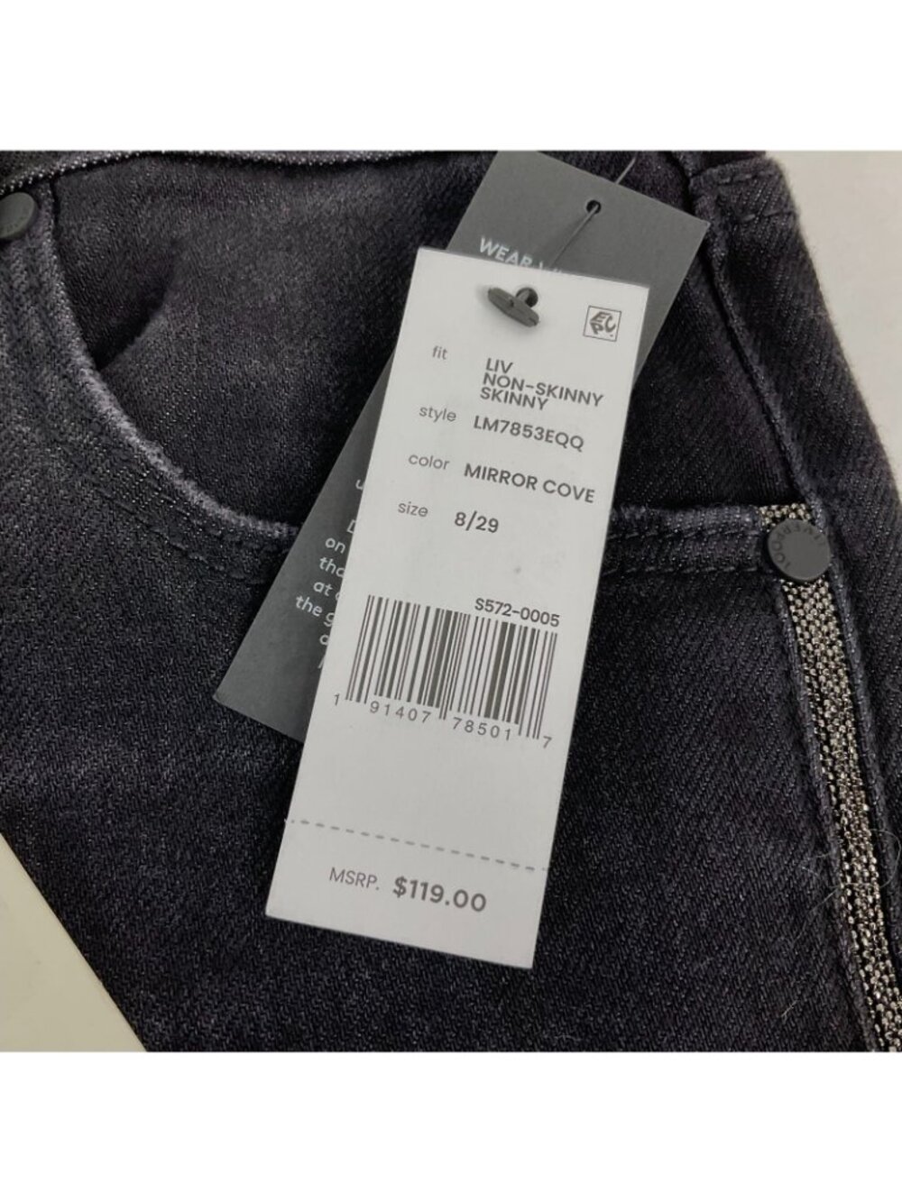 Liverpool Los Angeles Jeans Womens Sz 8/29 Mirror Cove Relaxed Stretch Nwt $98 - Picture 3 of 11